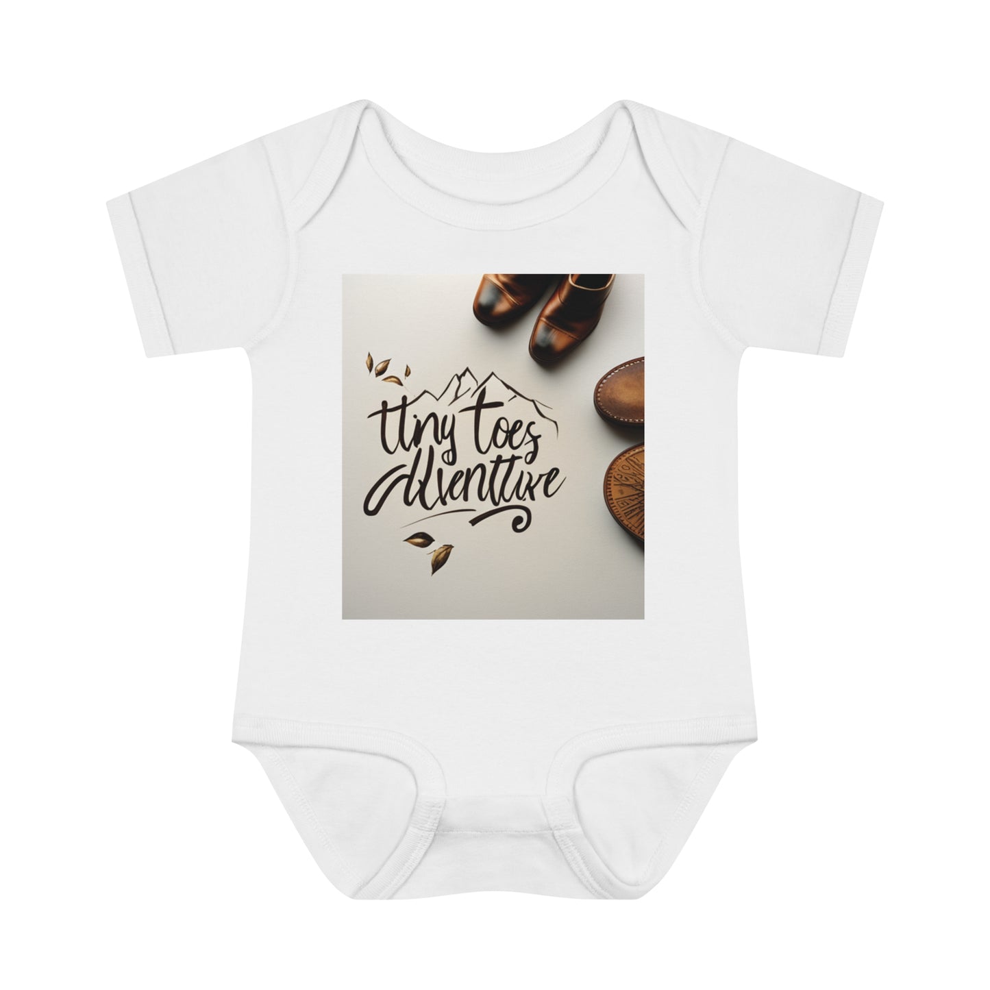 Infant Baby Rib Bodysuit "Tiny Toes Adventure"