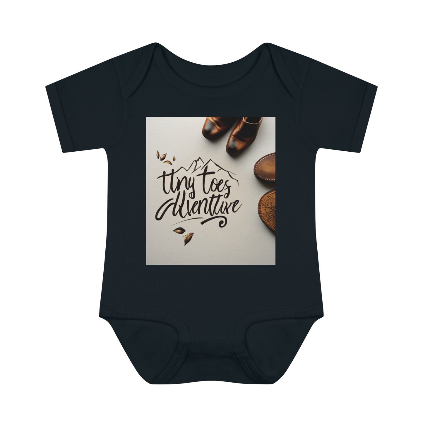 Infant Baby Rib Bodysuit "Tiny Toes Adventure"