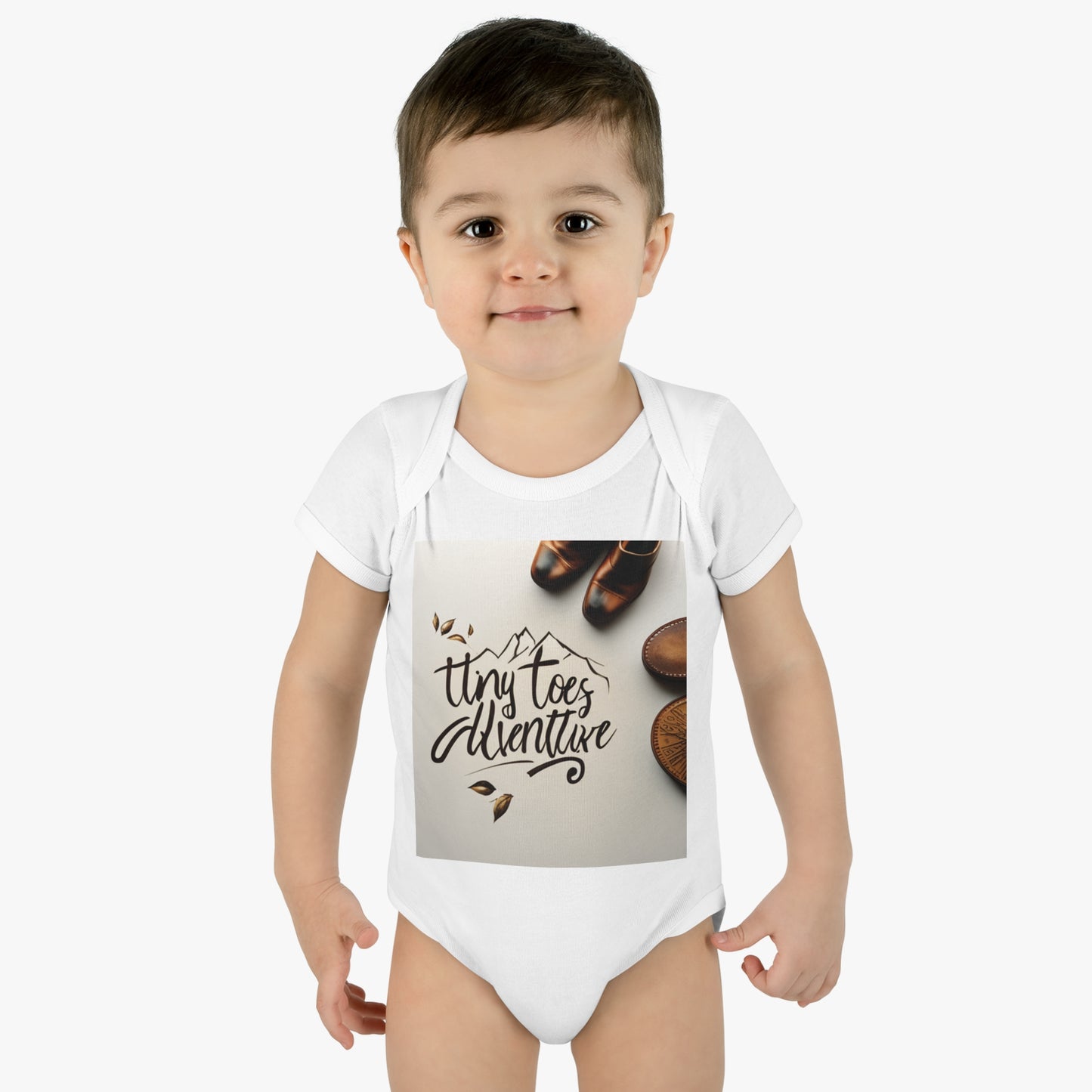 Infant Baby Rib Bodysuit "Tiny Toes Adventure"