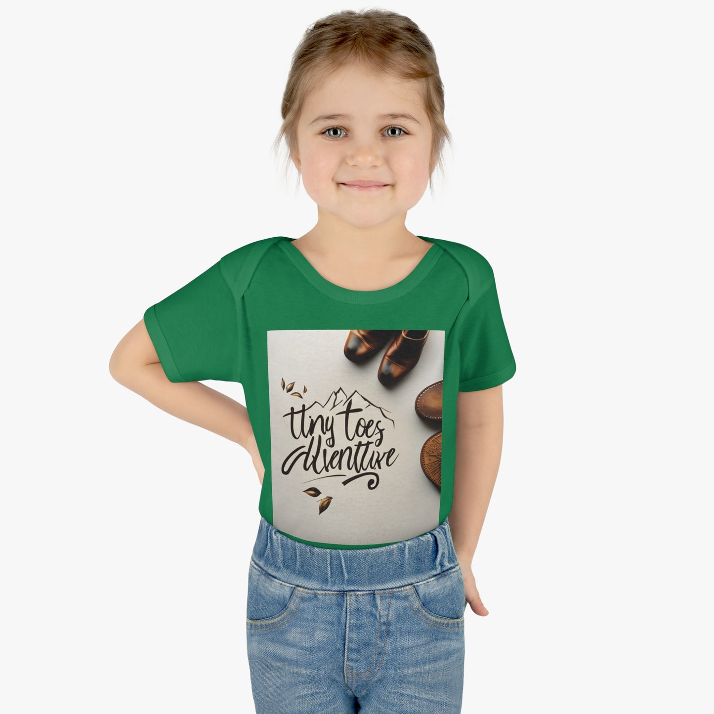Infant Baby Rib Bodysuit "Tiny Toes Adventure"