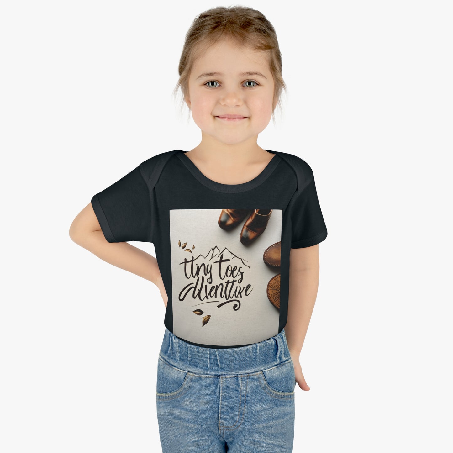 Infant Baby Rib Bodysuit "Tiny Toes Adventure"