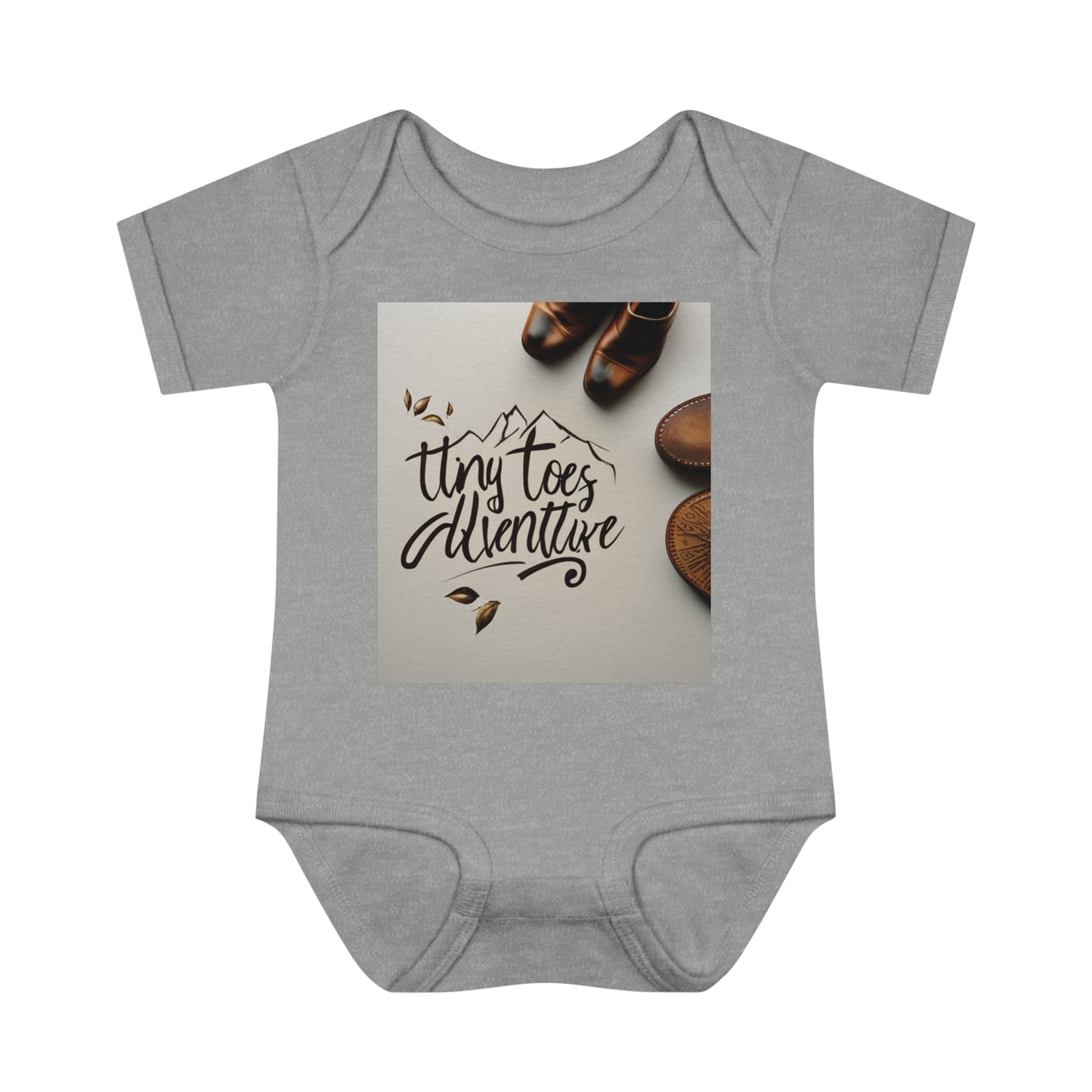 Infant Baby Rib Bodysuit "Tiny Toes Adventure"