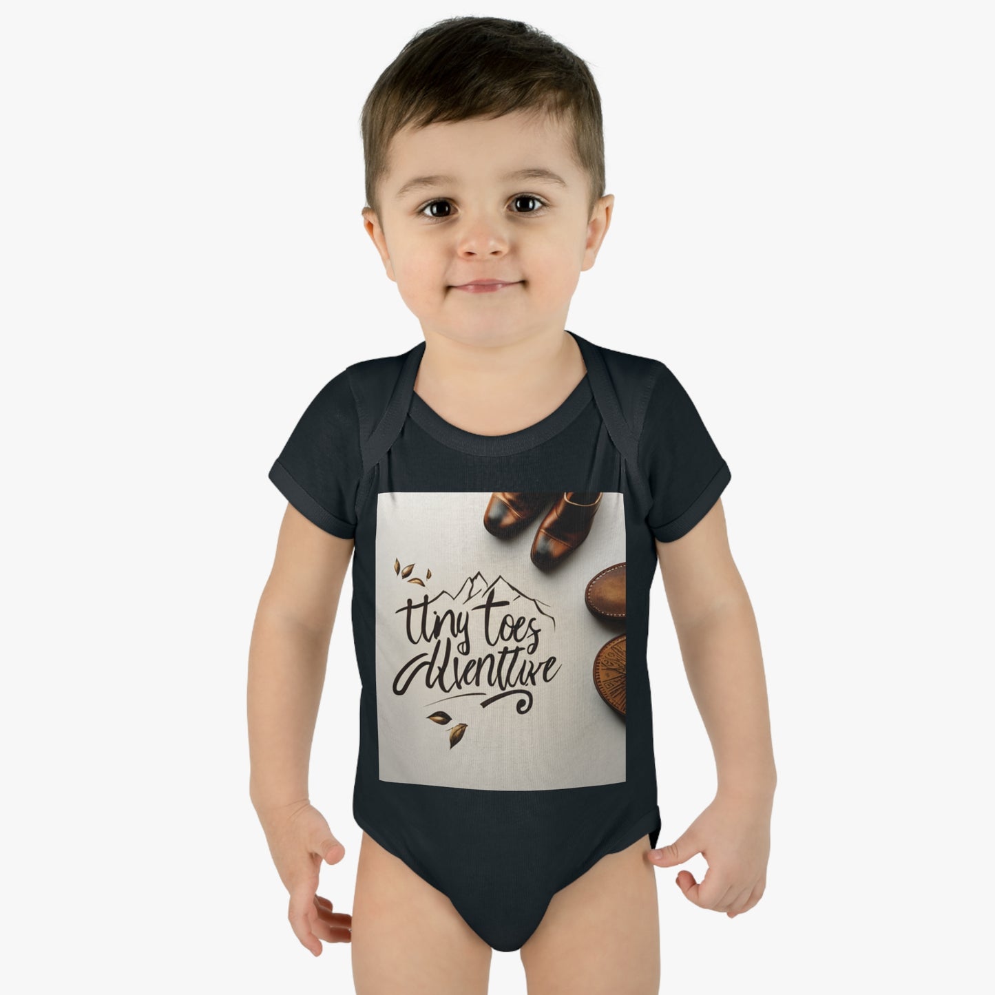 Infant Baby Rib Bodysuit "Tiny Toes Adventure"