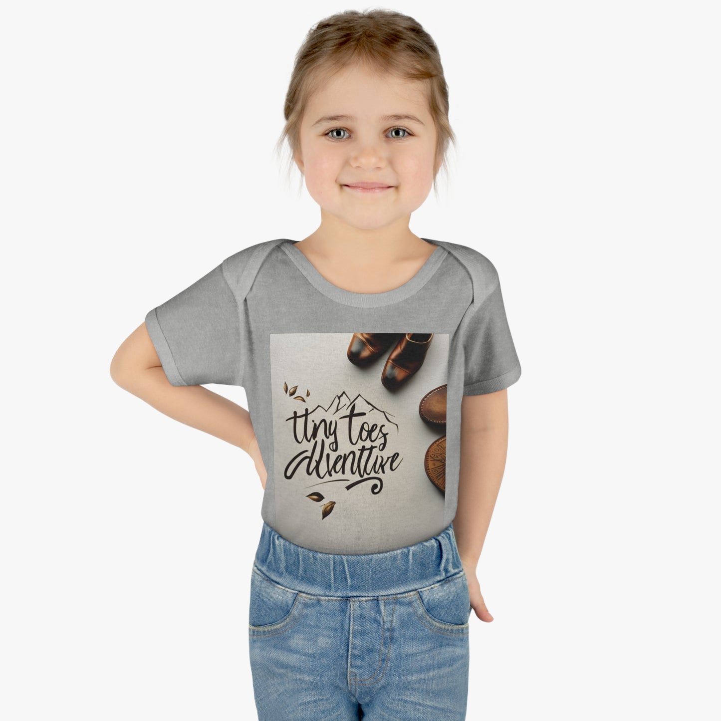 Infant Baby Rib Bodysuit "Tiny Toes Adventure"