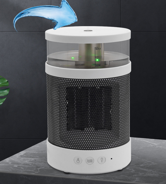 Transform Your Space: 3 In 1 Space Heater Winter Fast Heating Electric Warmer Heating Fans Colorful Night Lights Small Heaters 400ML Air Humidifier