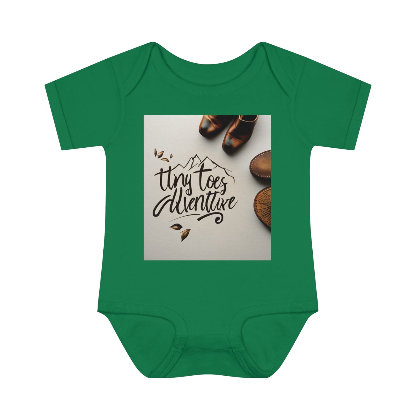 Infant Baby Rib Bodysuit "Tiny Toes Adventure"