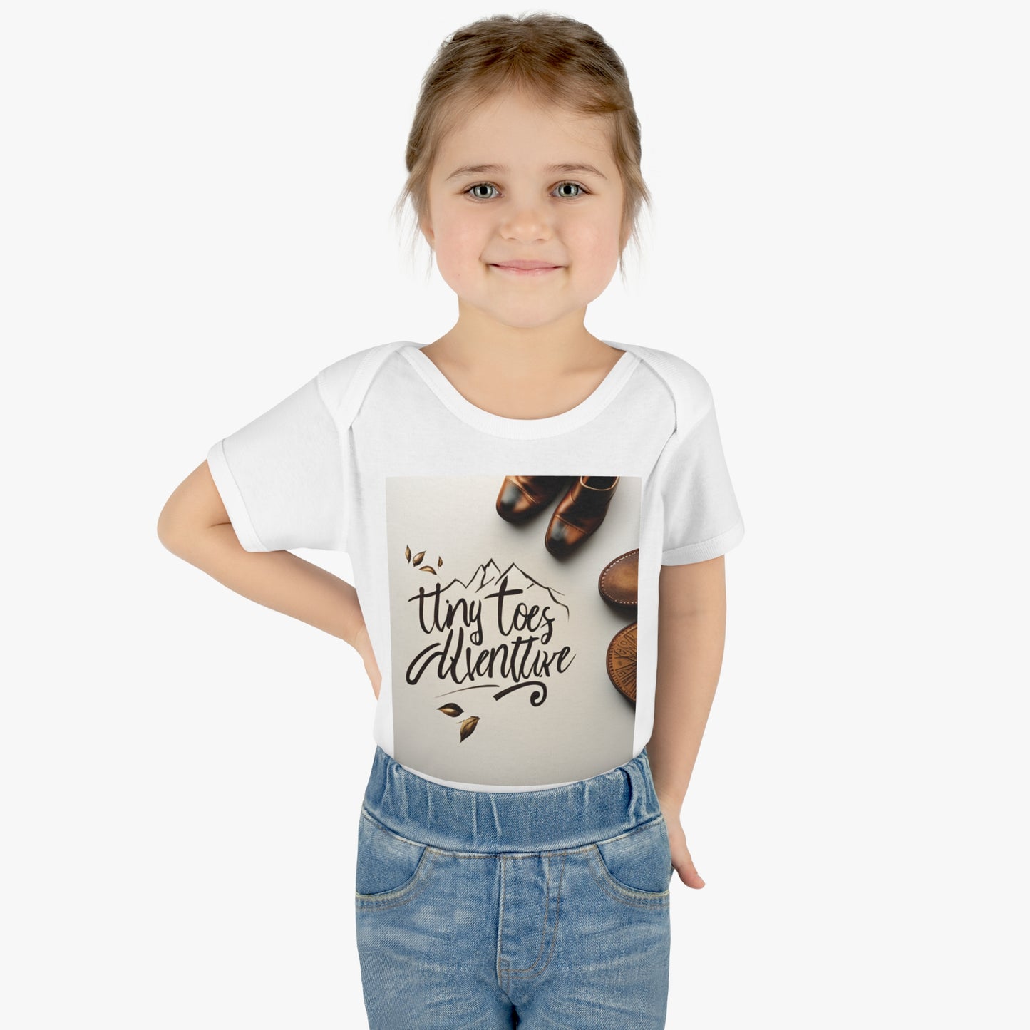 Infant Baby Rib Bodysuit "Tiny Toes Adventure"